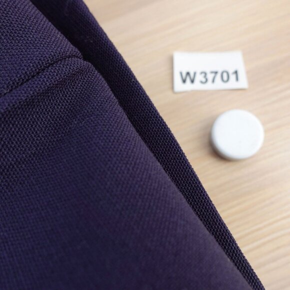 NARCISO RODRIGUEZ Pants Medium Virgin Wool Straight High Waist Tuxedo Navy ITALY - Picture 14 of 14